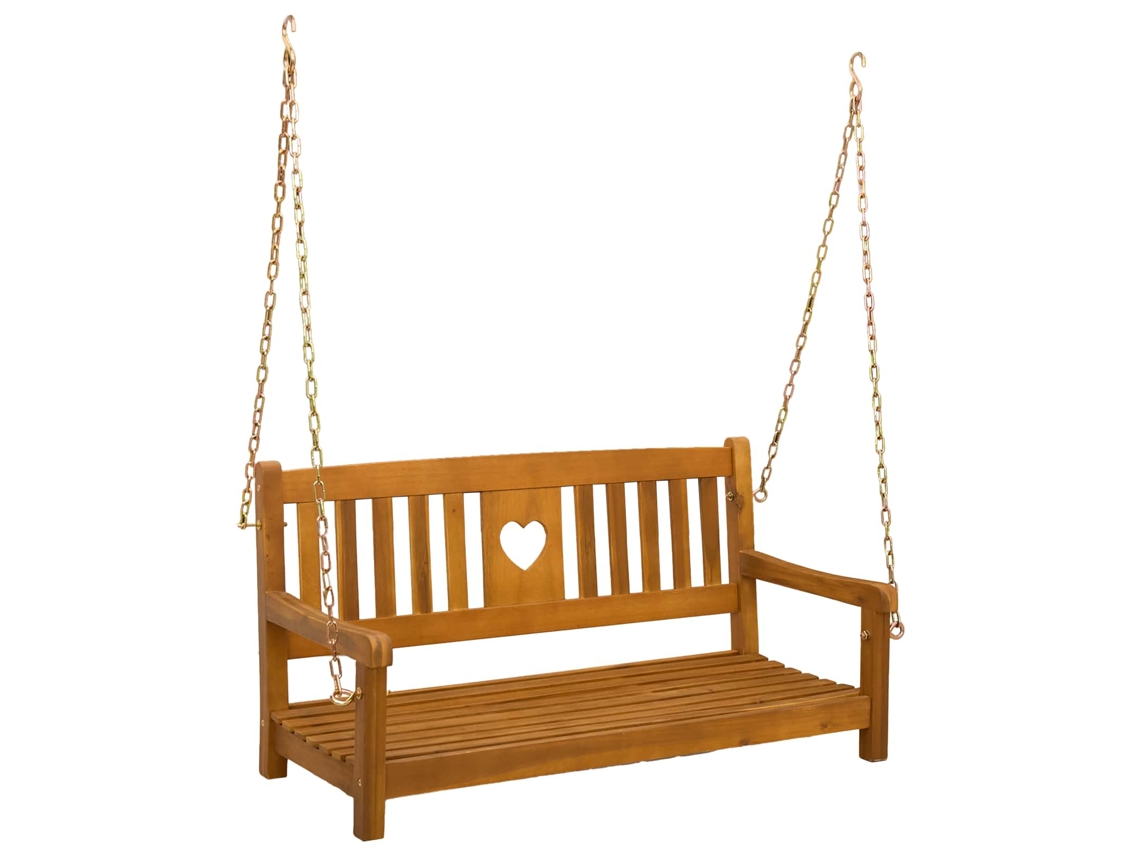 Maison Exclusive - Banco De Balanço Para Jardim 2 -seater 110 X 56 X 58 Cm Natural