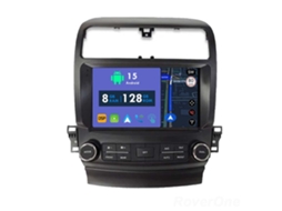 Auto Rádio Carro Bluetooth Autoradio 8GB RAM 128G ROM CarPlay Navegação GPS Ecrã Táctil RoverOne para Honda Inspire 4 2003-2007 Acura TSX 2003-2008  