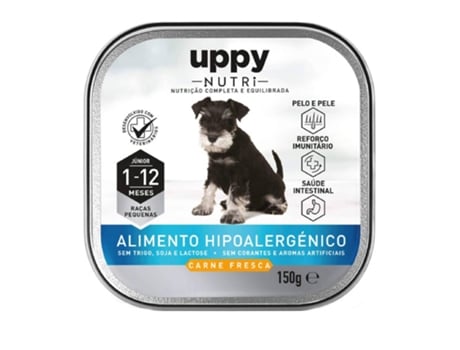 Comida Húmida para Cão Júnior Raças Pequenas Frango Terrina UPPY NUTRI