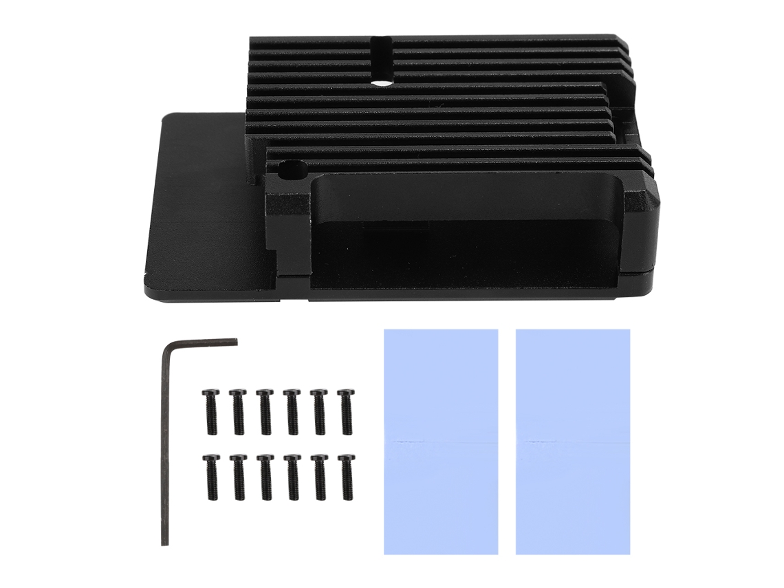 Capa De Dissipação De Calor Em Liga De Alumínio Leve E Espessa Para Raspberry Pi 4b