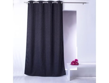 Cortina Blackout Lisa Natté Preta 140 X 240 Cm HOME MAISON