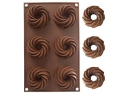 Forma de silicone para muffin Orion Brown 28 x 17 x 3 cm resistente a altas temperaturas
