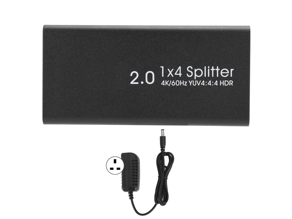 Divisor Hdmi2.0 4k 60hz 1 Entrada 4 Saídas