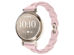 Pulseira De Silicone Elástica Para Garmin Lily 2 – 14mm Rosa Panoona