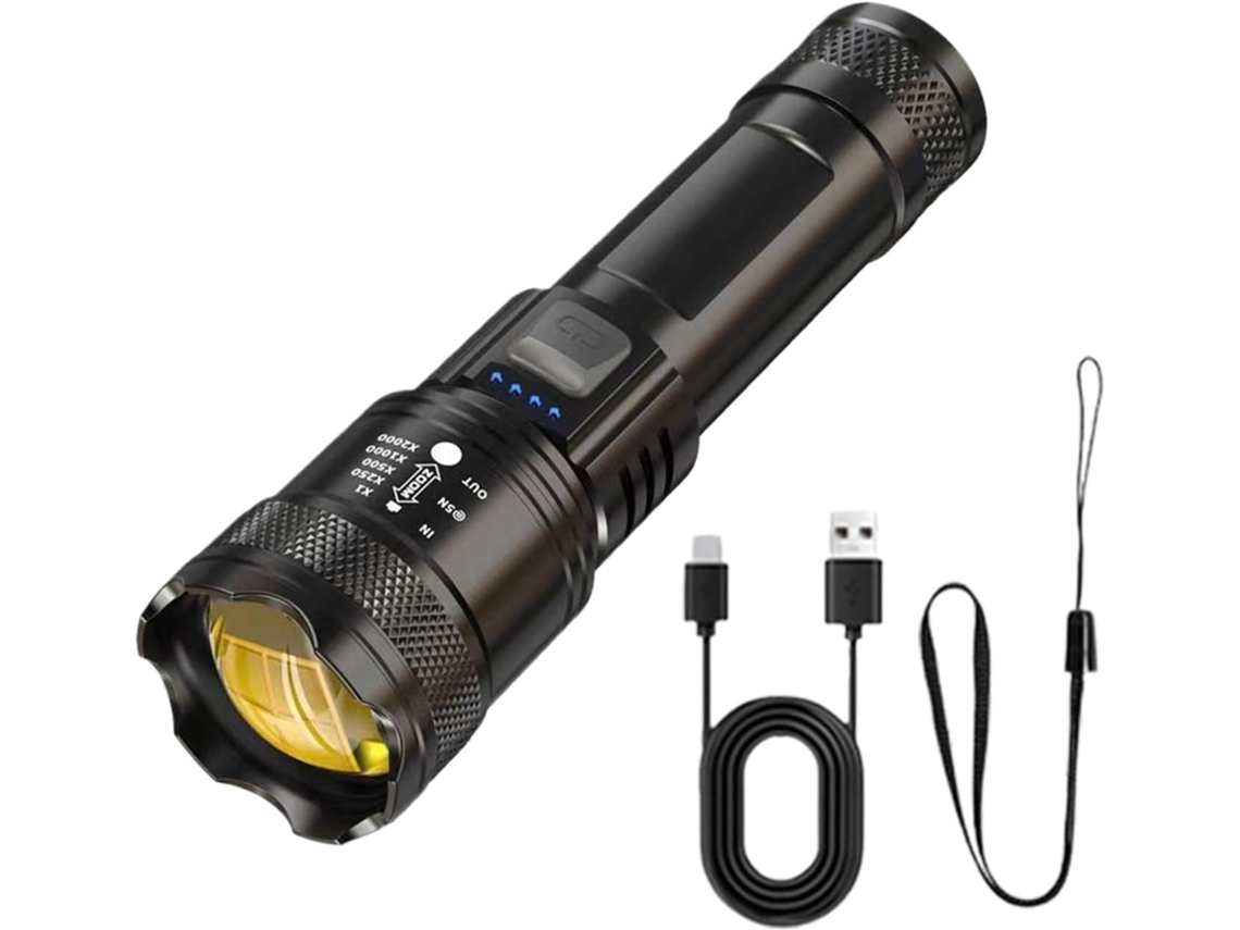 Lanterna Led De Alto Brilho, À Prova D'água E Resistente A Impactos