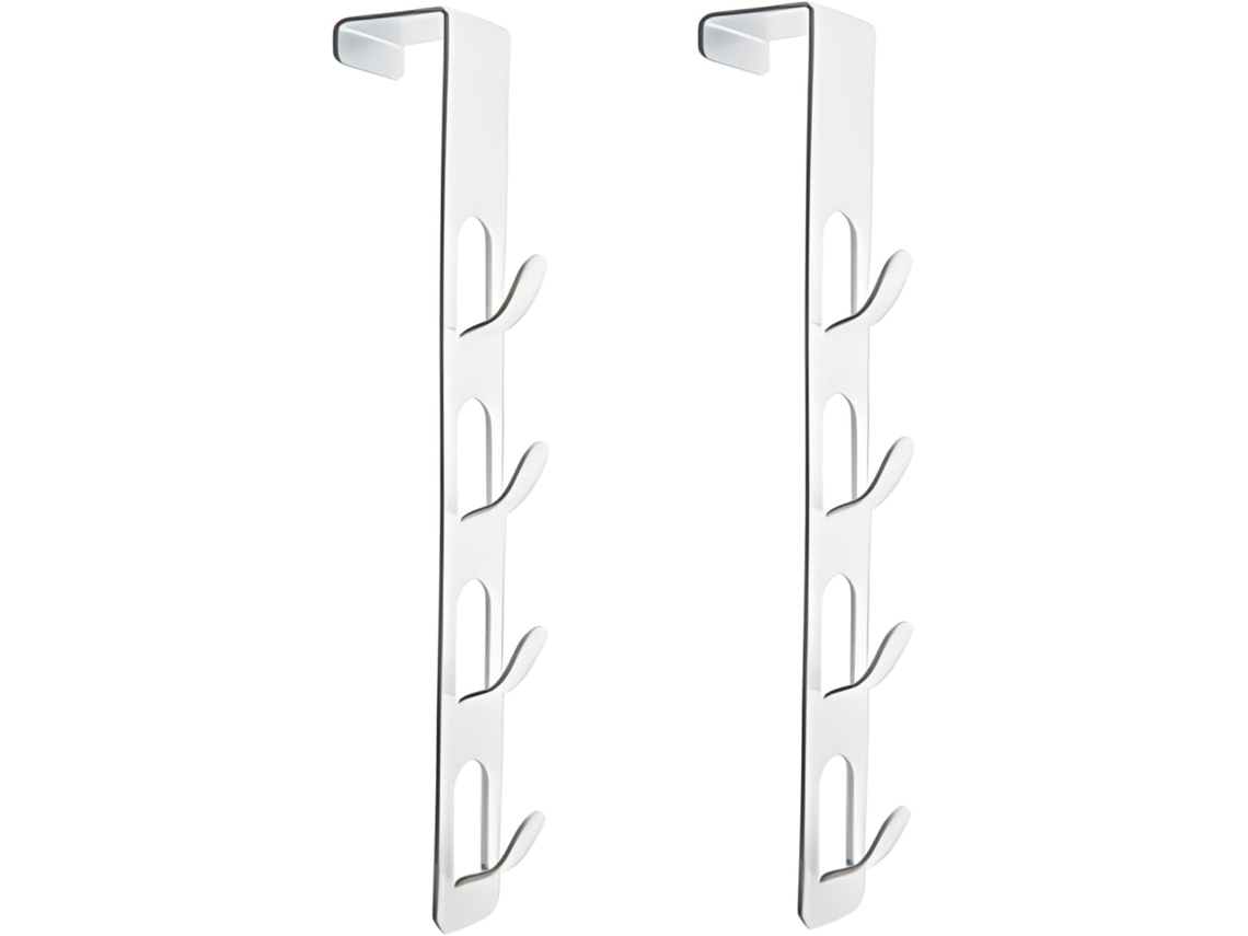 Conjunto De 2-cabides Porta Com Gancho, Organizador Metálico Que Economiza Espaço Para Chapéus, Casacos, Chaves E Bolsas