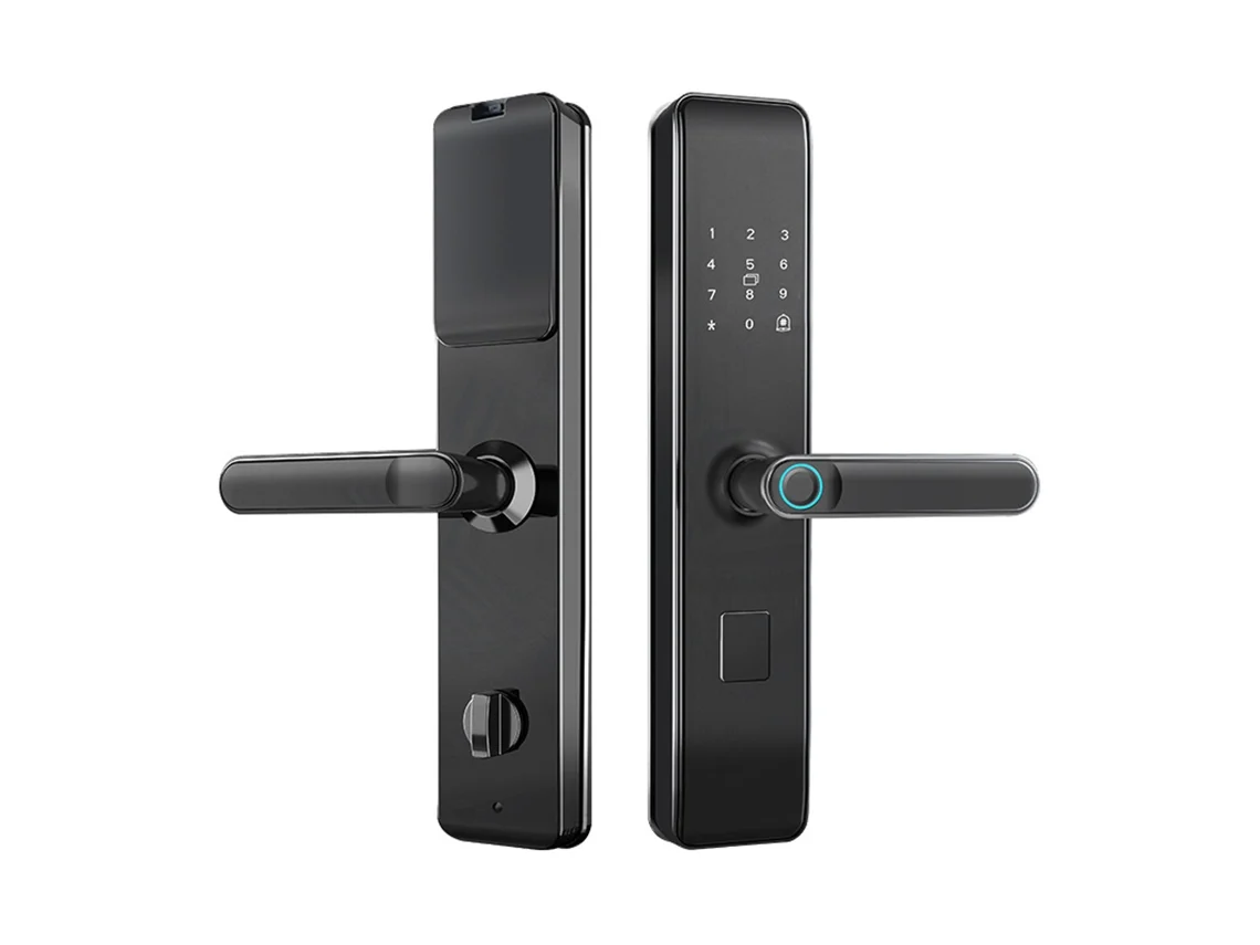 Fechadura De Porta Com Impressão Digital Equipada Com Acesso Remoto E Monitoramento Smart Lock, Fechadura Biométrica Com Vários M Aquaforge