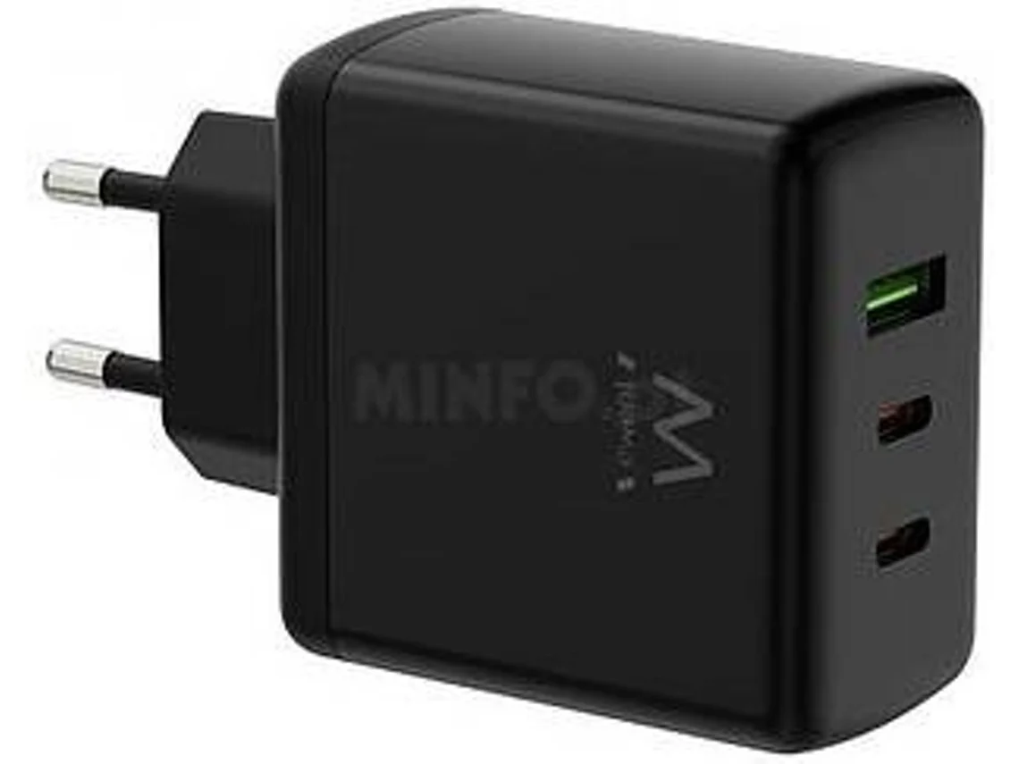 Carregador EWENT Gan 65W (2 USB-C e 1 USB-A)