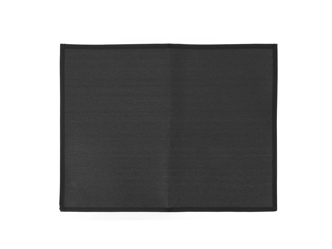 Tapete Resistente ao Fogo para Churrasqueira Fibra de Vidro Preto (105x60cm) S/MARCA