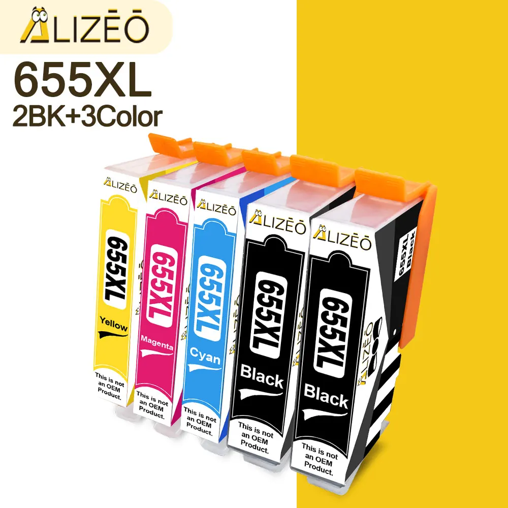 5 Unidadeshp 655 Para Deskjet 5525 6520 6525 6625 3525 4615