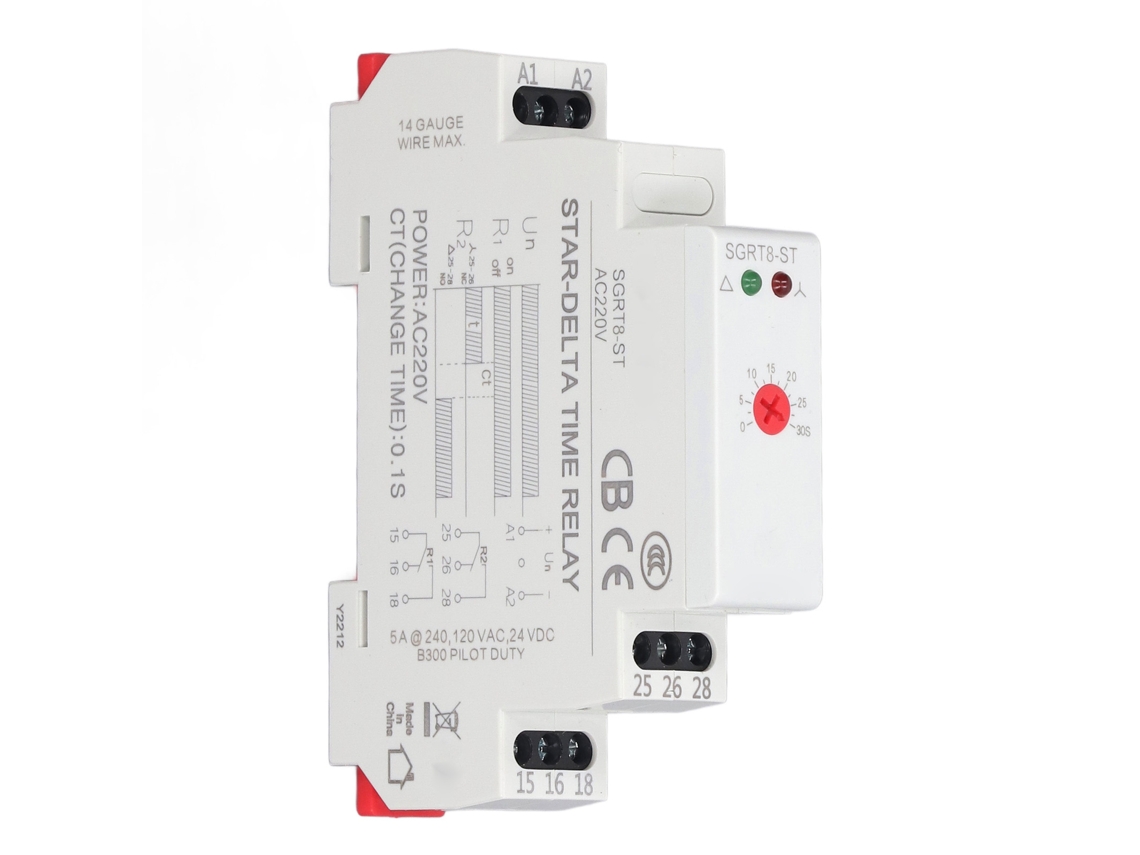 Relé auxiliar de circuito de 5A AC com indicador LED para segurança | S/MARCA