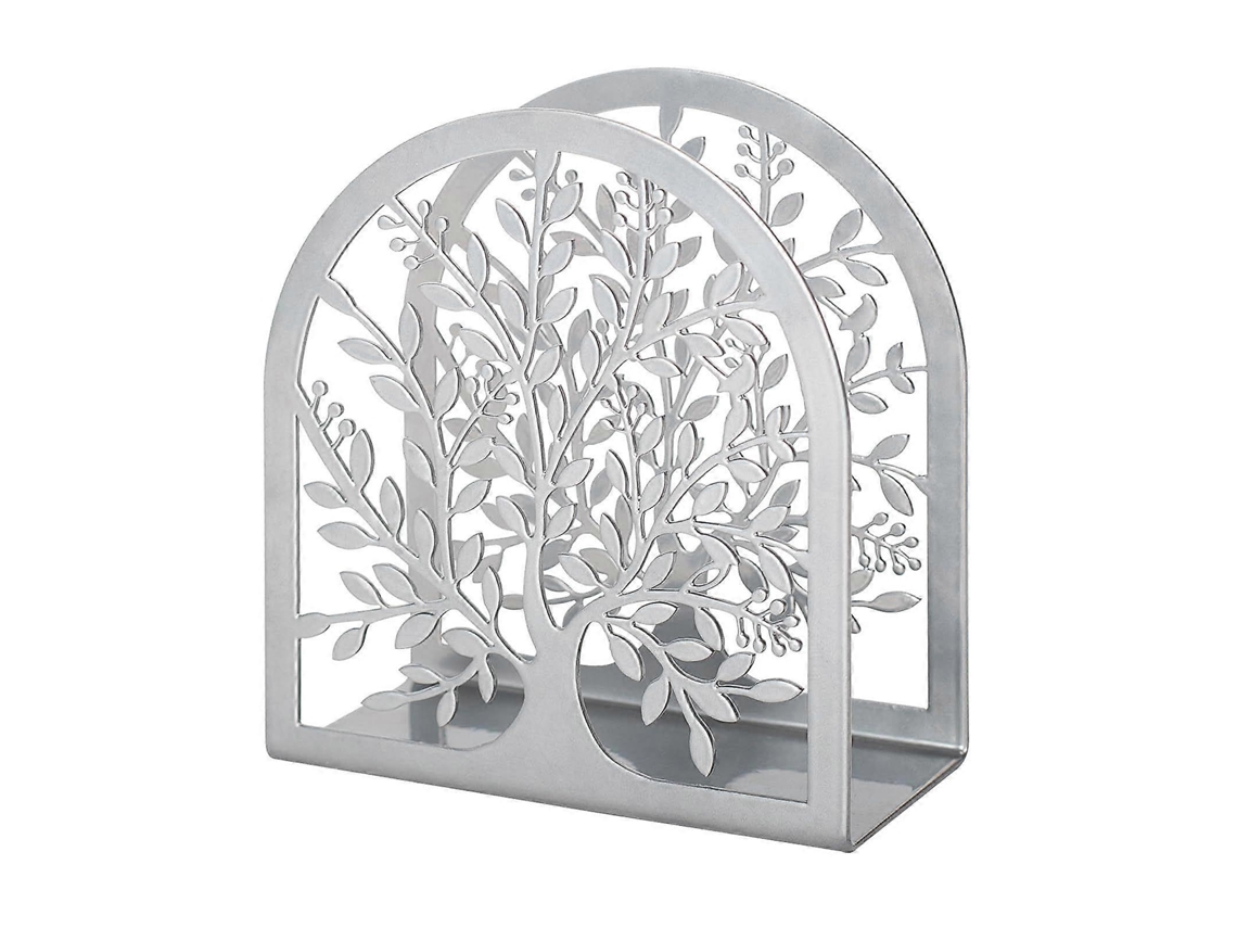 Porta-guardanapos E Dispensador De Lenços De Papel Em Metal Resistente À Ferrugem, Para Mesa De Jantar Ou Cozinha, Cor Prata.