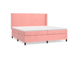 Box Spring Bed, Box Spring Beds Vidaxl Cor-de-rosa Veludo (200 X 200 Cm)