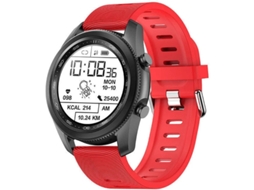 Smartwatch Monitor De Pressão Arterial Suporte A Rastreador De Fitness Oxímetro Monitor De Freqüência Cardíaca Ip68 À Prova De Água Yizhood (vermelho)