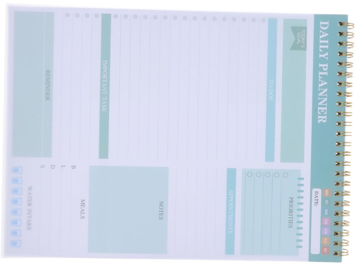 Agenda Diária Sem Data, Escritório, Escola E Casa.