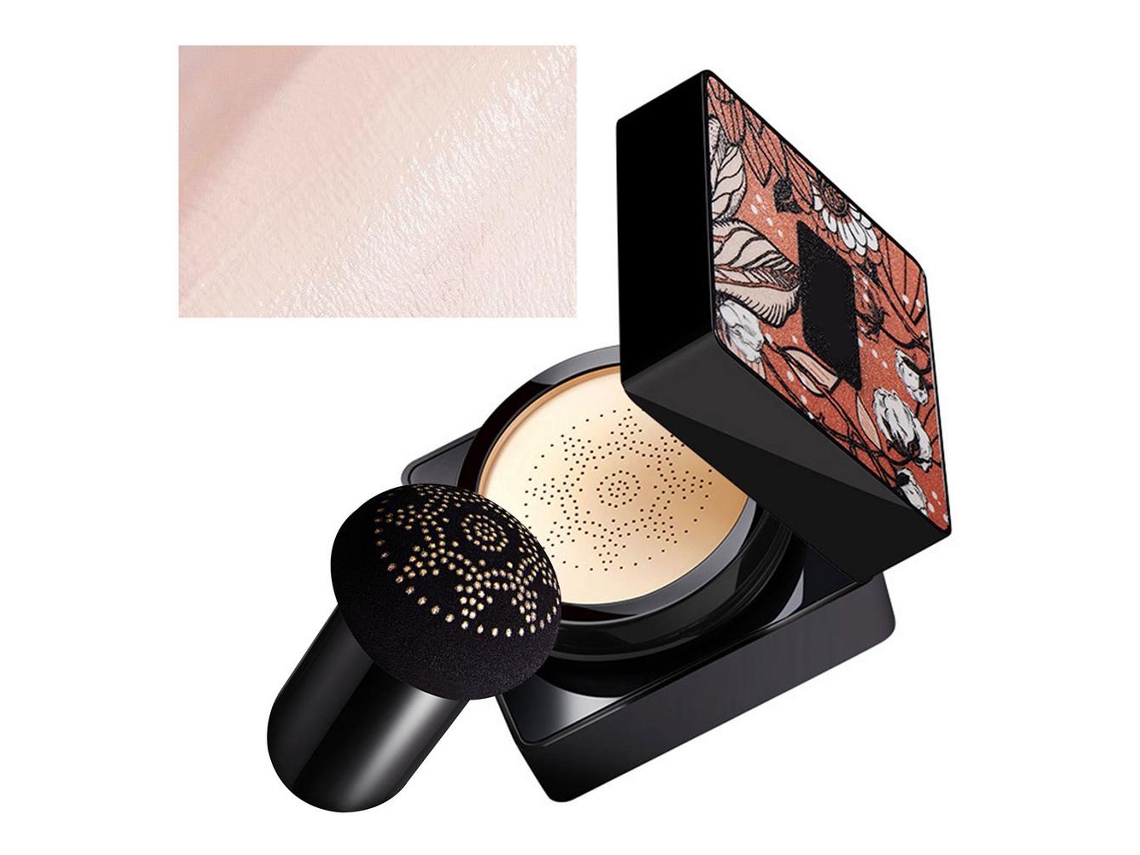 Base De Maquillaje Bb Cream Cushion Mushroom Head Com Controle De Gordura E Durabilidade 12h Hidratante E Corretor De Imperfeições 20g