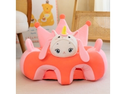Sofá Infantil Para Aprender A Sentar, Anti‑tombamento Lateral Czhhmart Rosa