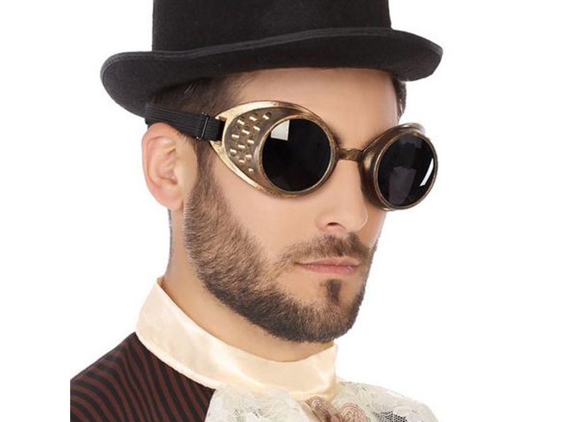 Óculos Steampunk Dourado