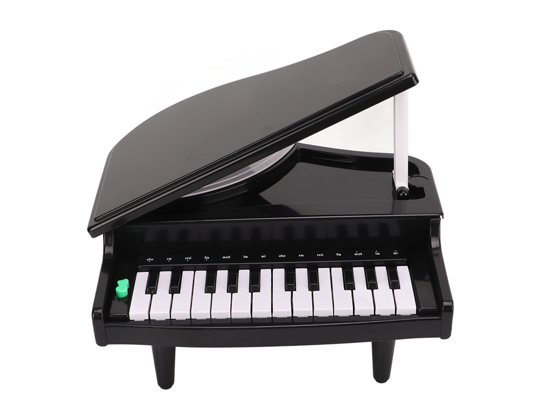 Brinquedo Piano Eletrônico Infantil Preto Educacional Multifuncional Brinquedos De Aprendizagem Musical Para Crianças