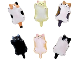 Ímãs De Geladeira Para Gatos, Decoração Engraçada Para Cozinha, Enfeites De Geladeira, Pacote Com 6 Aquaforge