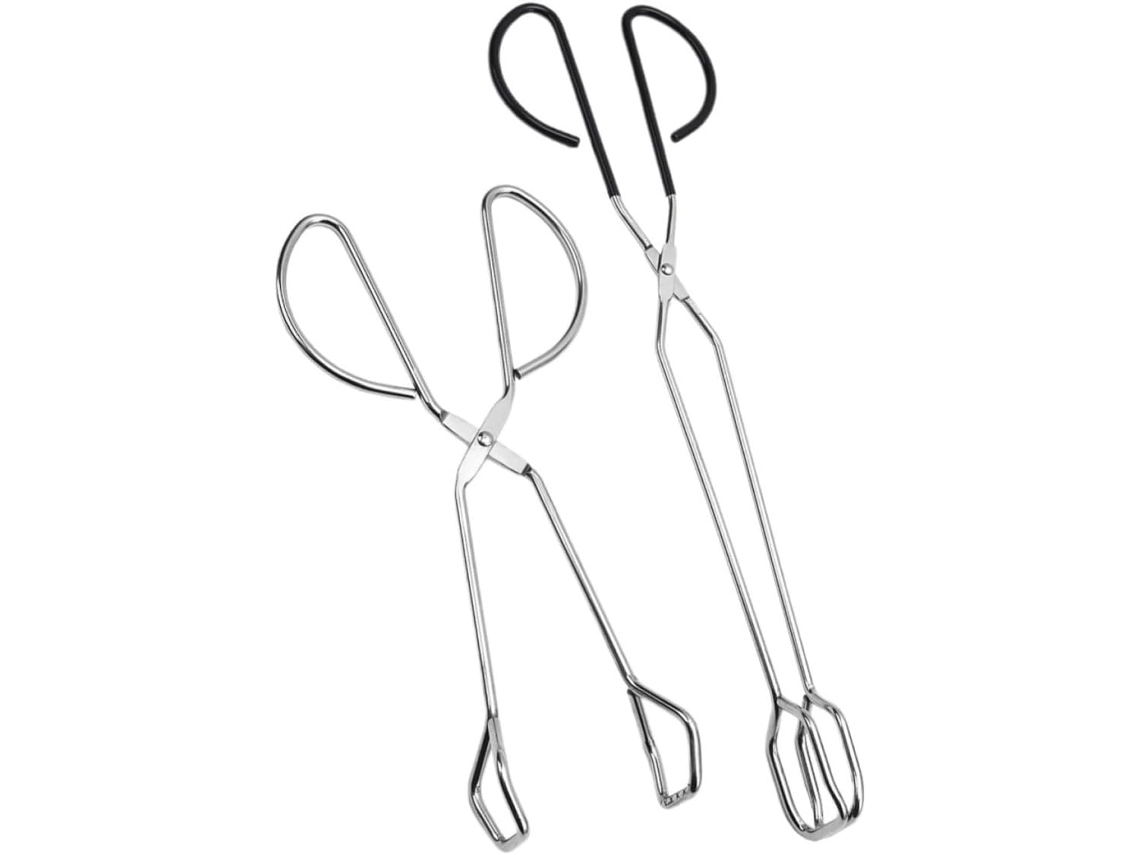 Pinças Para Churrasco De Aço Inoxidável 2 Peças, Multiuso, Antiderrapantes, Para Buffet E Uso Diário, Para Saladas E