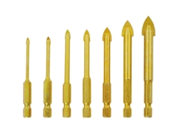 Broca para Azulejos de 3/4/5/6/8/10/12mm com Cabo Hexagonal