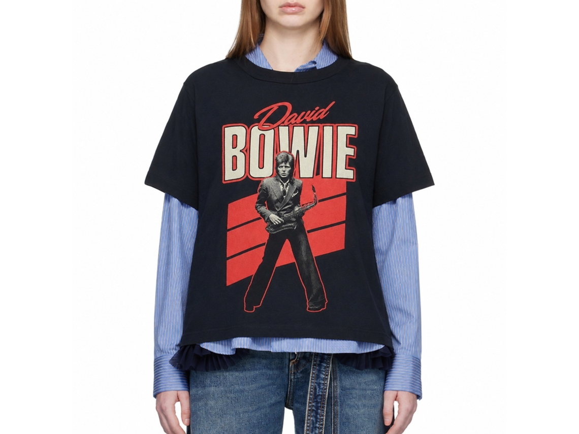 David Bowie Red Sax T-shirt Unisex Adults Size:l