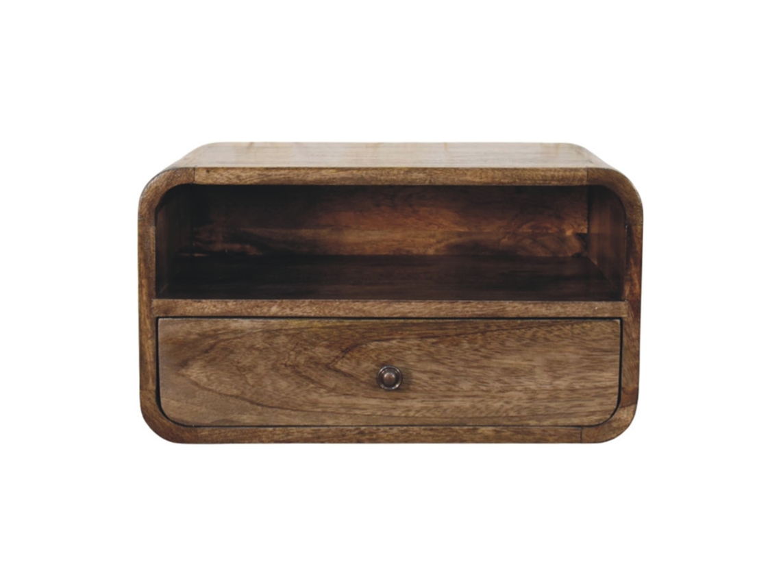 ARTISAN FURNITURE EST 1995 TM Mesa De Cabeceira Em Madeira Maciça Para Montagem Na Parede Com Ranhura Aberta