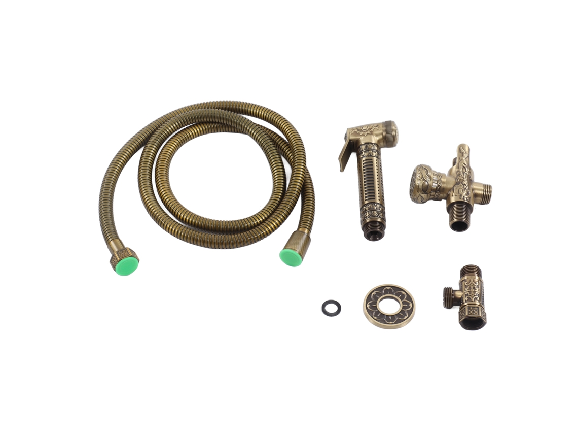 Aspersor Bidet Antigo Bronze Válvula Ângulo G1/2
