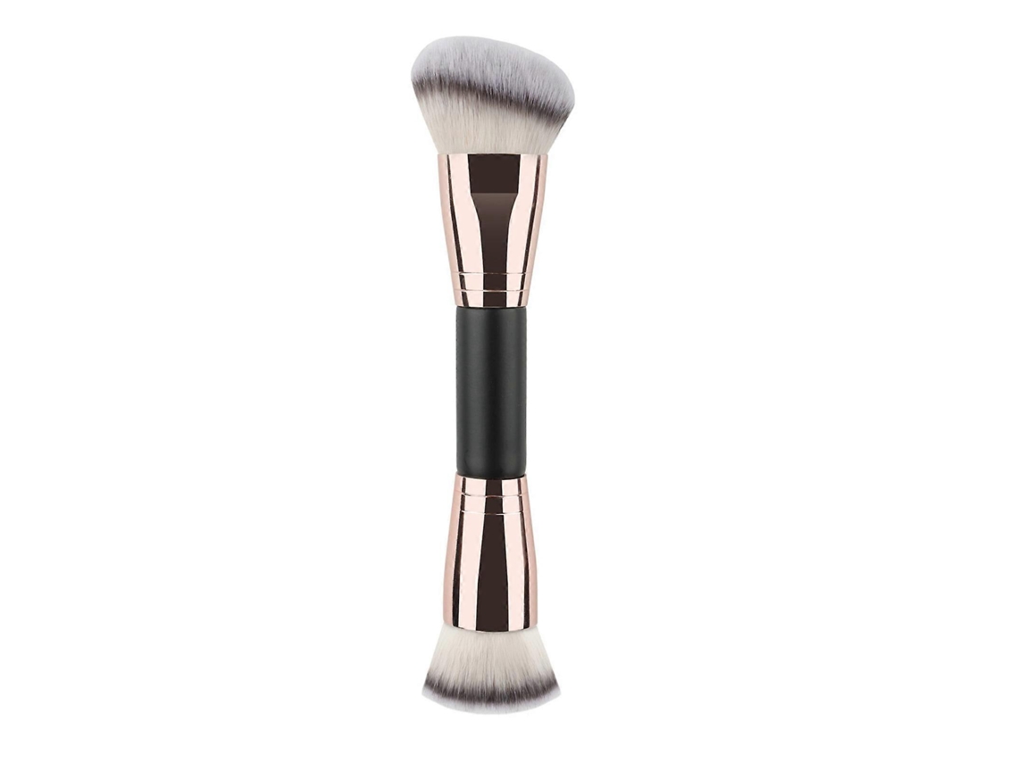Pincel 2 Em 1 Com Duas Pontas Para Creme E Pó, Para Misturar E Aplicar Líquidos, Pós, Cremes E Blushes. Everley891