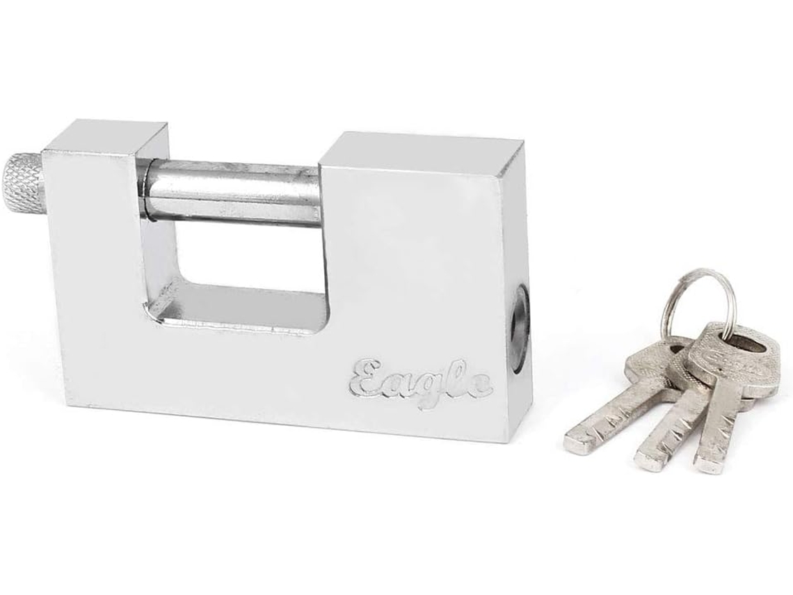 Cadeado de Segurança com Cadeado para Porta de Garagem 90 Mm com 3 Chaves CHABERLU