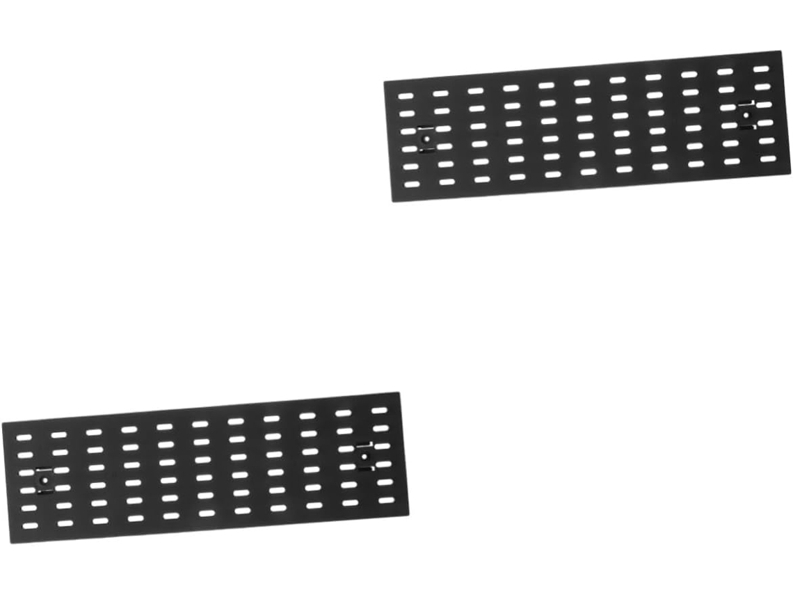Organizador De Parede Com Painel Perfurado Preto (2 Peças), Pequeno, P