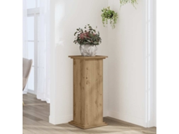 Vidaxl Suporte Plantas 33x33x80 Cm Deriv. Madeira Carvalho Artisiano