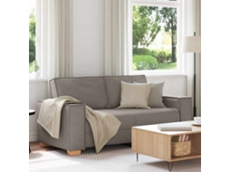 Vidaxl Sofá De 2 Lugares Em Tecido Bege 180x78x84 Cm