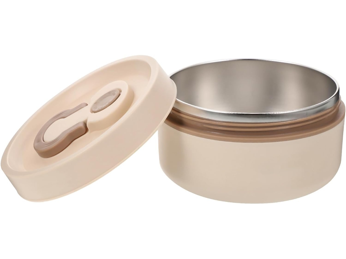 Marmita Portátil De 360ml Para Adultos, Recipiente Reutilizável Para Alimentos Com Grande Capacidade, Em Aço Inoxidável