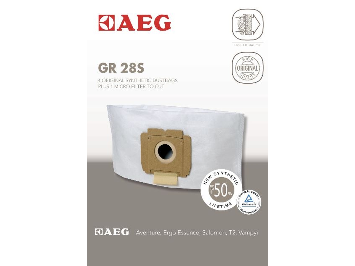 Sacos de Aspirador AEG Grobe 28 (4 unidades)