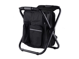 Mochila Térmica, Cadeira Leve, Grande Capacidade, Dobrável, Para Acampamento, Viagem, Praia, Caminhada, Piquenique, Preta Slowmoose