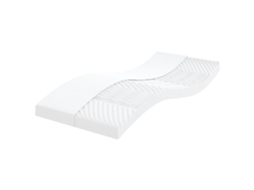 Vidaxl Colchão De Espuma 100x200 Cm 7 Zonas Dureza 20 Ild Branco