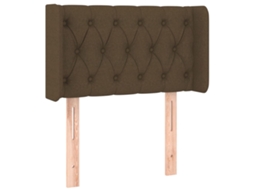 Headboard, Headboards Vidaxl Marrom Tecido (83 X 16 X 78/88 Cm)