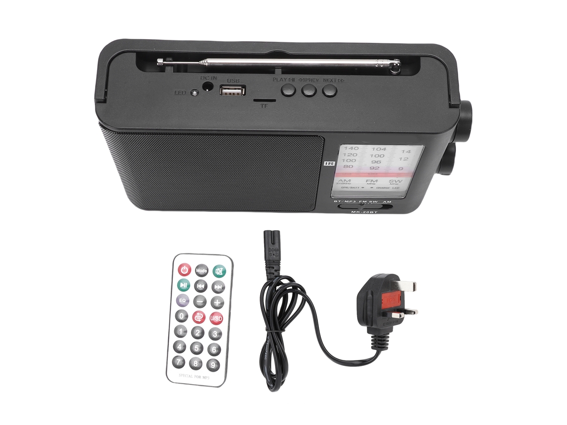 Rádio Portátil Am Fm Sw com Alto falante Bluetooth LAXISCREED