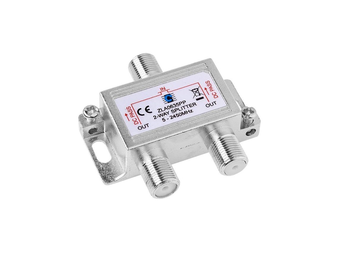 Repartidor de Antena 2 Saídas 5-2500Mhz F Dc