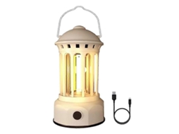 Lanterna Led Recarregável Para Acampamento Em Caso De Falta De Energia Olysi Shop (bege)