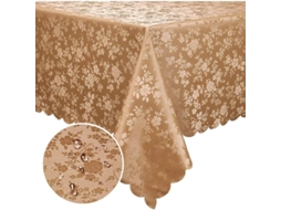 2026 mantel de Vinilo Impermeable Rectangular Resistente, Lavable, 52x70 Pulgadas, Marrón, para Cocina Y Comedor