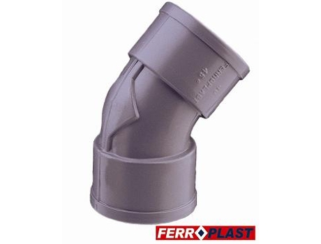 Cotovelo de Pvc Cinzento H-H 45º 32 Mm 205022 FERROPLAST