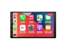 Autorrádio Bluetooth Multimédia 2Din 7'' Stéréo Radio Navegação GPS WiFi CarPlay Android Auto Ecrã tátil / Universal
