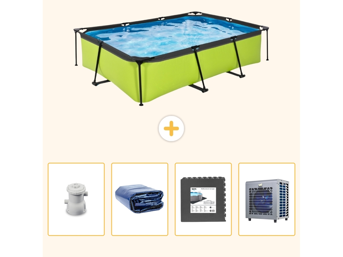 Exit-toys Piscina Exit Retangular - 300x200x65 Cm - 5-peças S190
