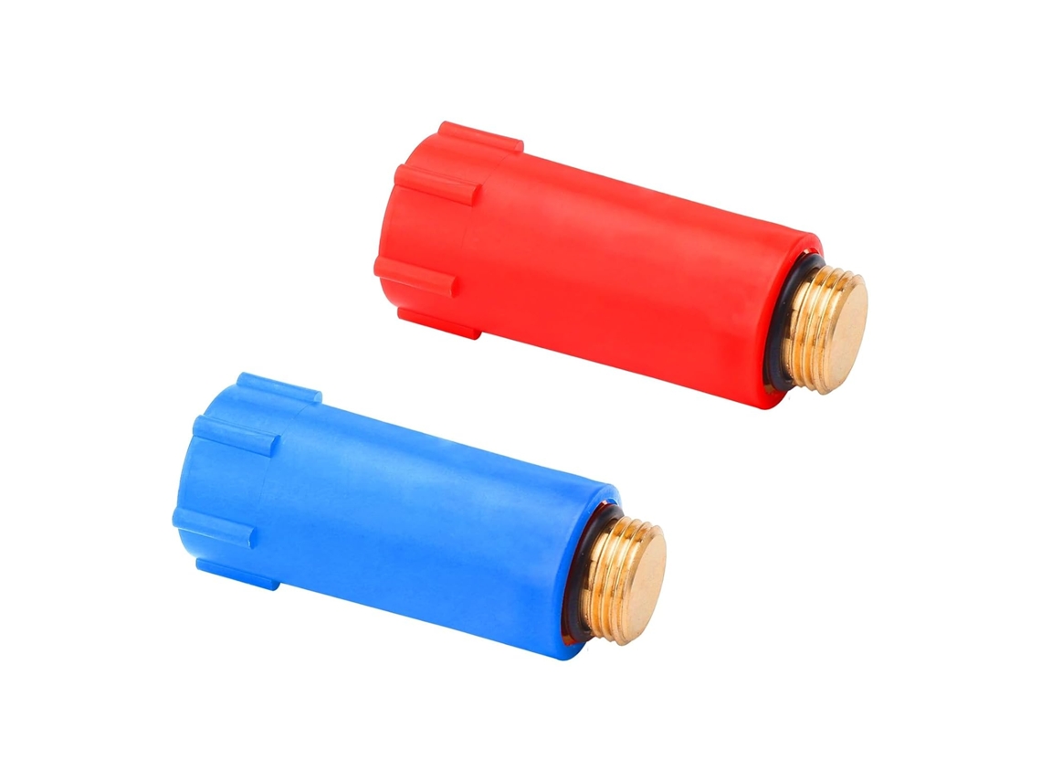 2 Piece Construction Plug 1/2 Inch Plastic Plumbing Pipe (red