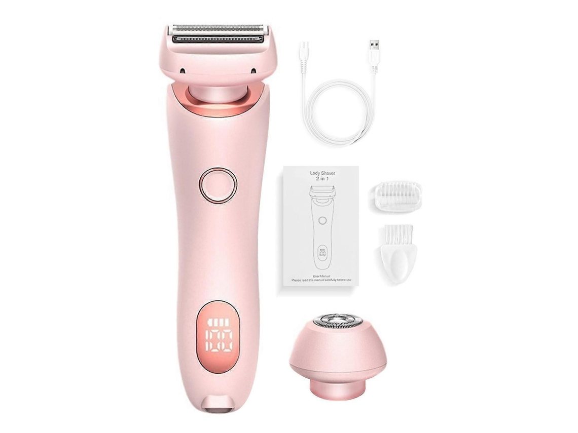 Aparador De Biquíni Silk Glide Razor Para Mulheres, Depilação Indolor 2 Em 1 Barbeador Elétrico Úmido E Seco Para Mulheres