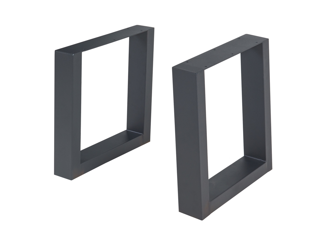 Conjunto de 2 Pés de Mesa Lülsfeld 40X43 Cm Preto [EN.CASA]
