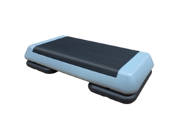 Step Ajustável 76cm 2 Níveis Cinza/preto